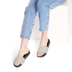 Women's PU Slide Sandals Stop The Hate