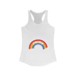 Women's Ideal Racerback Tank Pride Rainbow