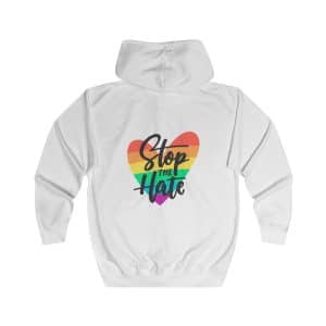 Unisex Full Zip Hoodie - Stop The Hate