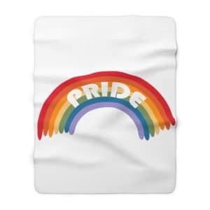 Sherpa Fleece Blanket Pride Rainbow