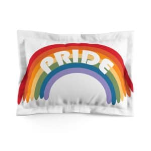 Microfiber Pillow Sham Pride Rainbow