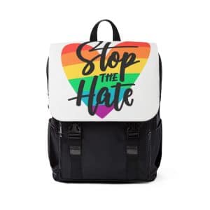 Unisex Casual Shoulder Backpack Stop The Hate