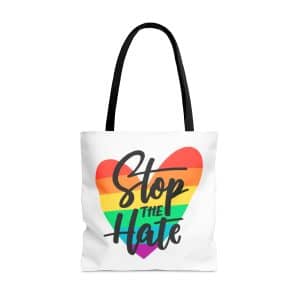 Tote Bag (AOP) Stop The Hate