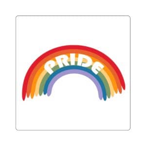 Square Stickers Pride Rainbow