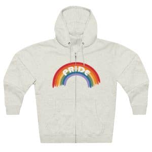 Unisex Zip Hoodie Pride Rainbow