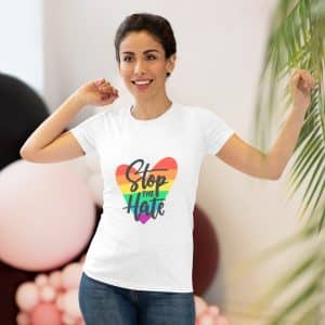 Women's Triblend Tee Stop The Hate