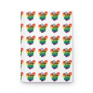 Hardcover Journal Matte Stop The Hate