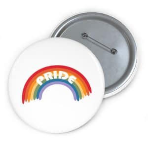 Custom Pin Buttons Pride Rainbow