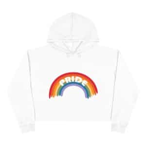 Crop Hoodie Pride Rainbow