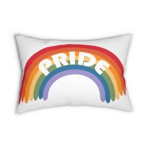 Spun Polyester Lumbar Pillow Pride Rainbow