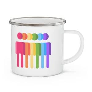 Enamel Camping Mug Equality