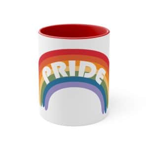 Accent Coffee Mug, 11oz Pride Rainbow