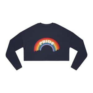 Women's Cropped Sweatshirt Pride Rainbow