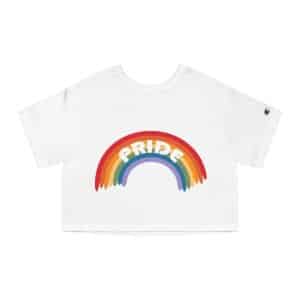 Champion Women's Heritage Cropped T-Shirt Pride Rainbow