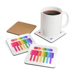 Corkwood Coaster Set Equality