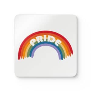 Corkwood Coaster Set Pride Rainbow