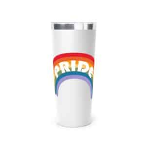 Copper Vacuum Insulated Tumbler, 22oz Pride Rainbow