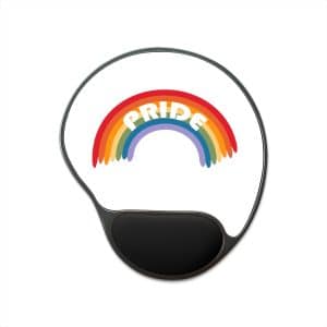 Mouse Pad With Wrist Rest Pride Rainbow