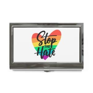 Business Card Holder Stop The Hate