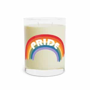 Scented Candle - Full Glass, 11oz Pride Rainbow