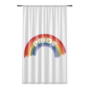 Window Curtain Pride Rainbow