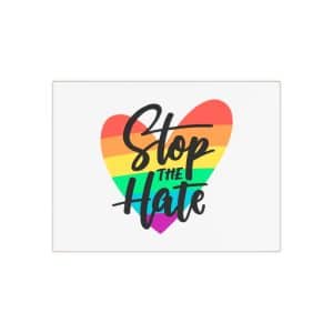 Ceramic Photo Tile Stop The Hate