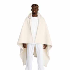 Hooded Sherpa Fleece Blanket