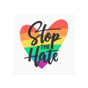 Square Magnet Stop The Hate