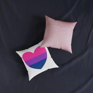 Square Pillow - Pink Back