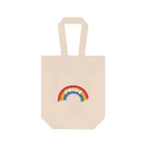 Double Wine Tote Bag Pride Rainbow