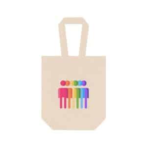 Double Wine Tote Bag Equality