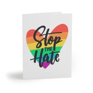 Greeting cards (8, 16, and 24 pcs) Stop The Hate