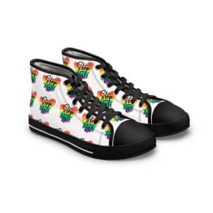 Women's High Top Sneakers Stop The Hate