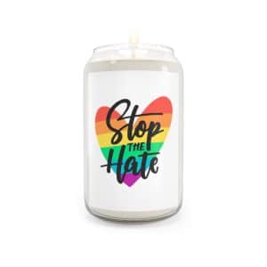 Scented Candle, 13.75oz Stop The Hate