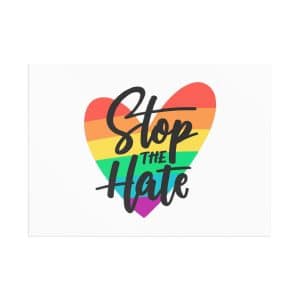 Fine Art Postcards Stop The Hate