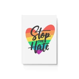Hard Backed Journal Stop The Hate