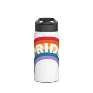 Stainless Steel Water Bottle, Standard Lid Pride Rainbow