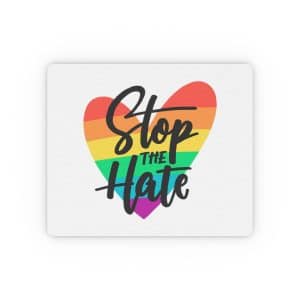 Rectangular Mouse Pad Stop The Hate