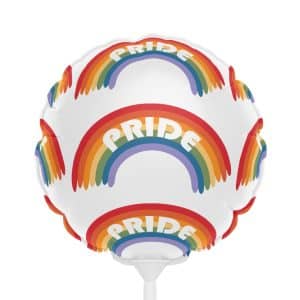 Balloons (Round and Heart-shaped), 6" Pride Rainbow