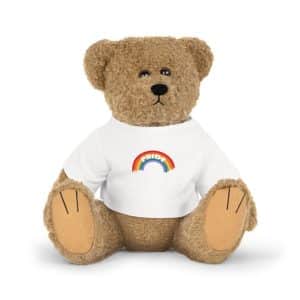 Plush Toy with T-Shirt Pride Rainbow