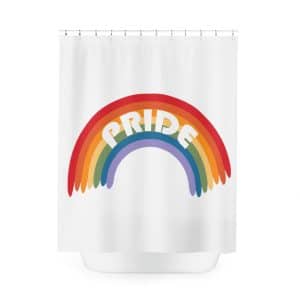 Polyester Shower Curtain Pride Rainbow