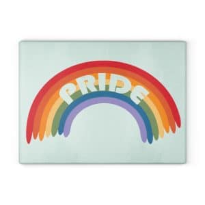 Glass Cutting Board Pride Rainbow