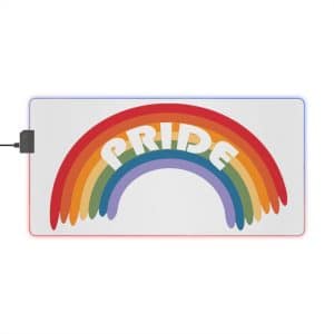 LED Gaming Mouse Pad Pride Rainbow