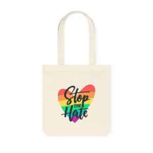 Woven Tote Bag Stop The Hate