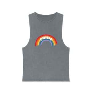 Unisex Stonewash Tank Top Pride Rainbow