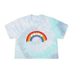 Women's Tie-Dye Crop Tee Pride Rainbow