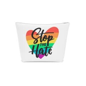 Cotton Cosmetic Bag Stop The Hate