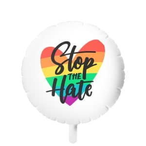 Mylar Helium Balloon Stop The Hate