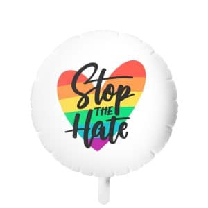 Mylar Helium Balloon Stop The Hate