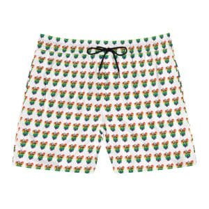 Men's Mid-Length Swim Shorts (AOP) Stop The Hate